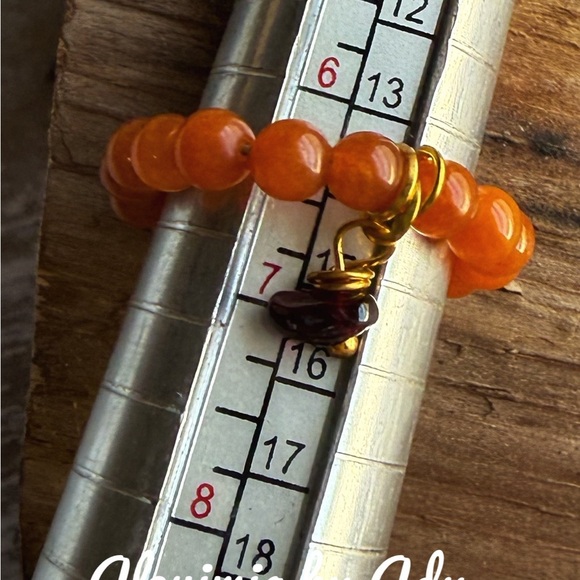 Alquimia Orange and Gold Bracelet with Elegant Beads - Picture 2 of 2